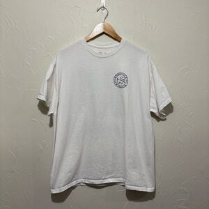 Puppie Love Rescue white sailor themed dog graphic t-shirt (XL)